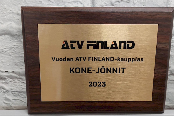 Vuoden ATV Finland -kauppias👍